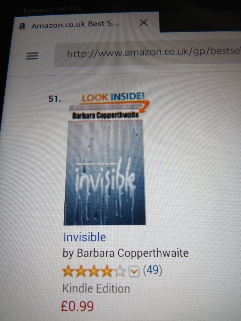 Bestseller Invisible, by Barbara Copperthwaite